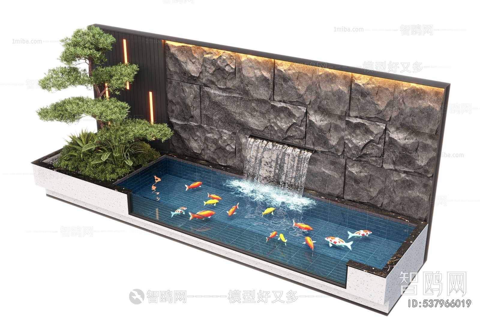 Modern Rockery Waterscape