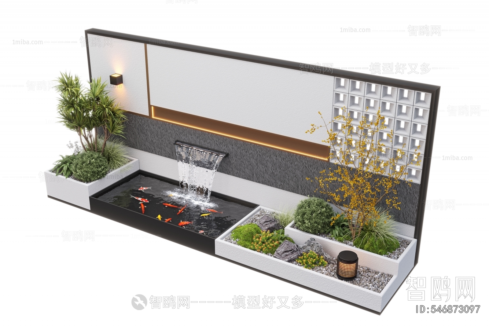 Modern Rockery Waterscape