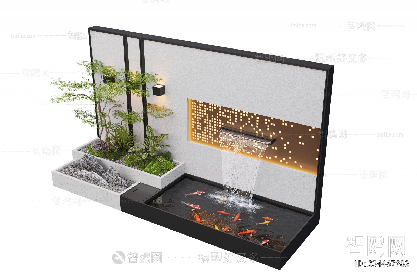 Modern Rockery Waterscape