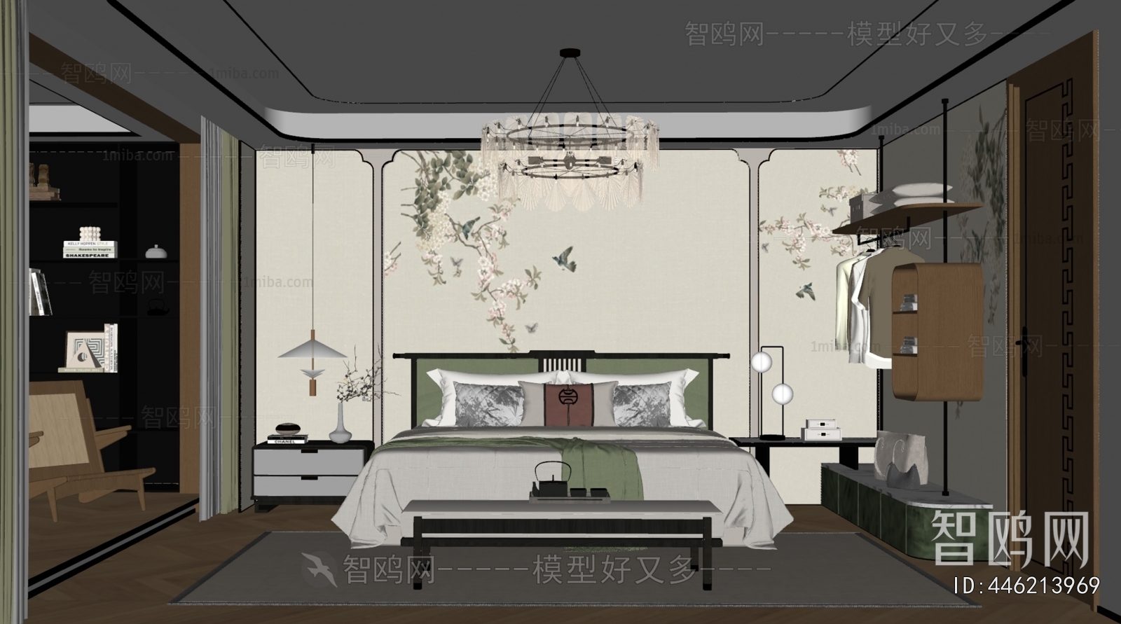 New Chinese Style Bedroom