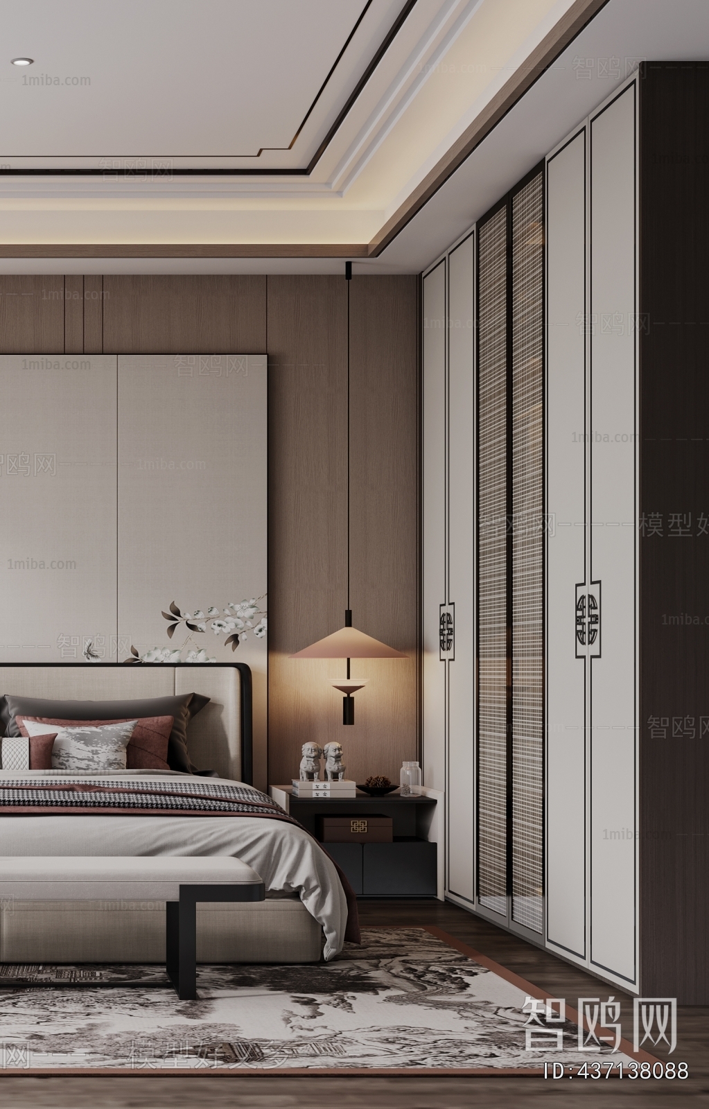 New Chinese Style Bedroom