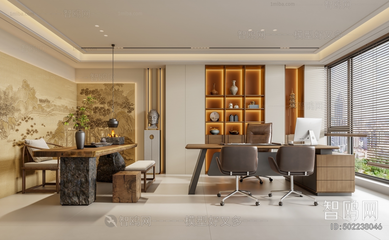 New Chinese Style Manager's Office