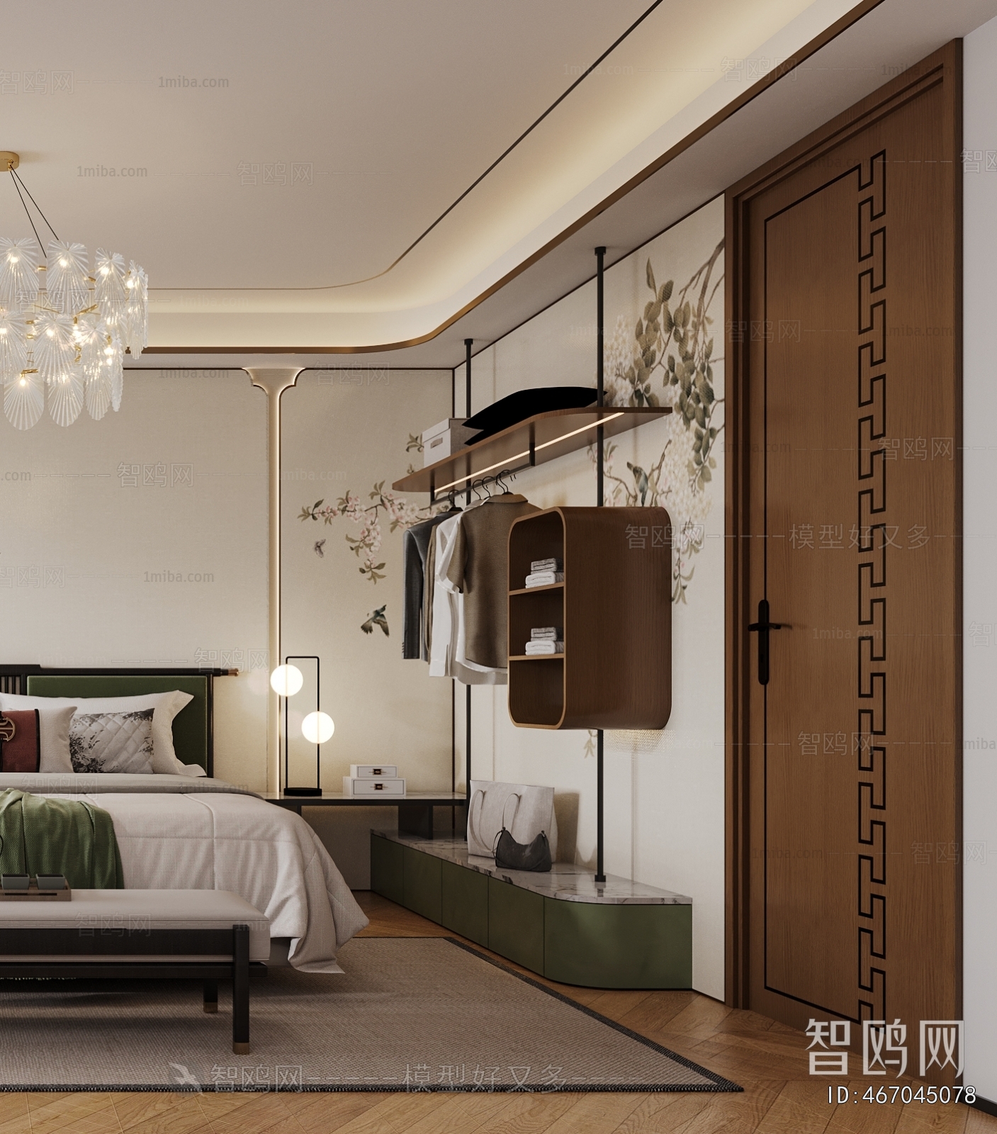 New Chinese Style Bedroom