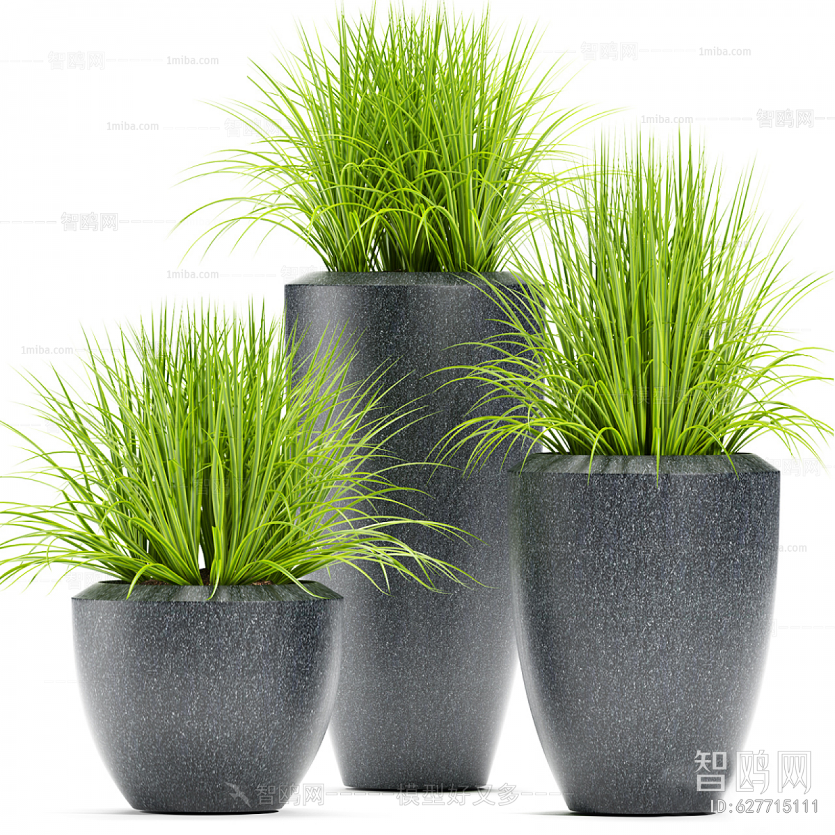 Modern Ground Green Plant Potted Plants