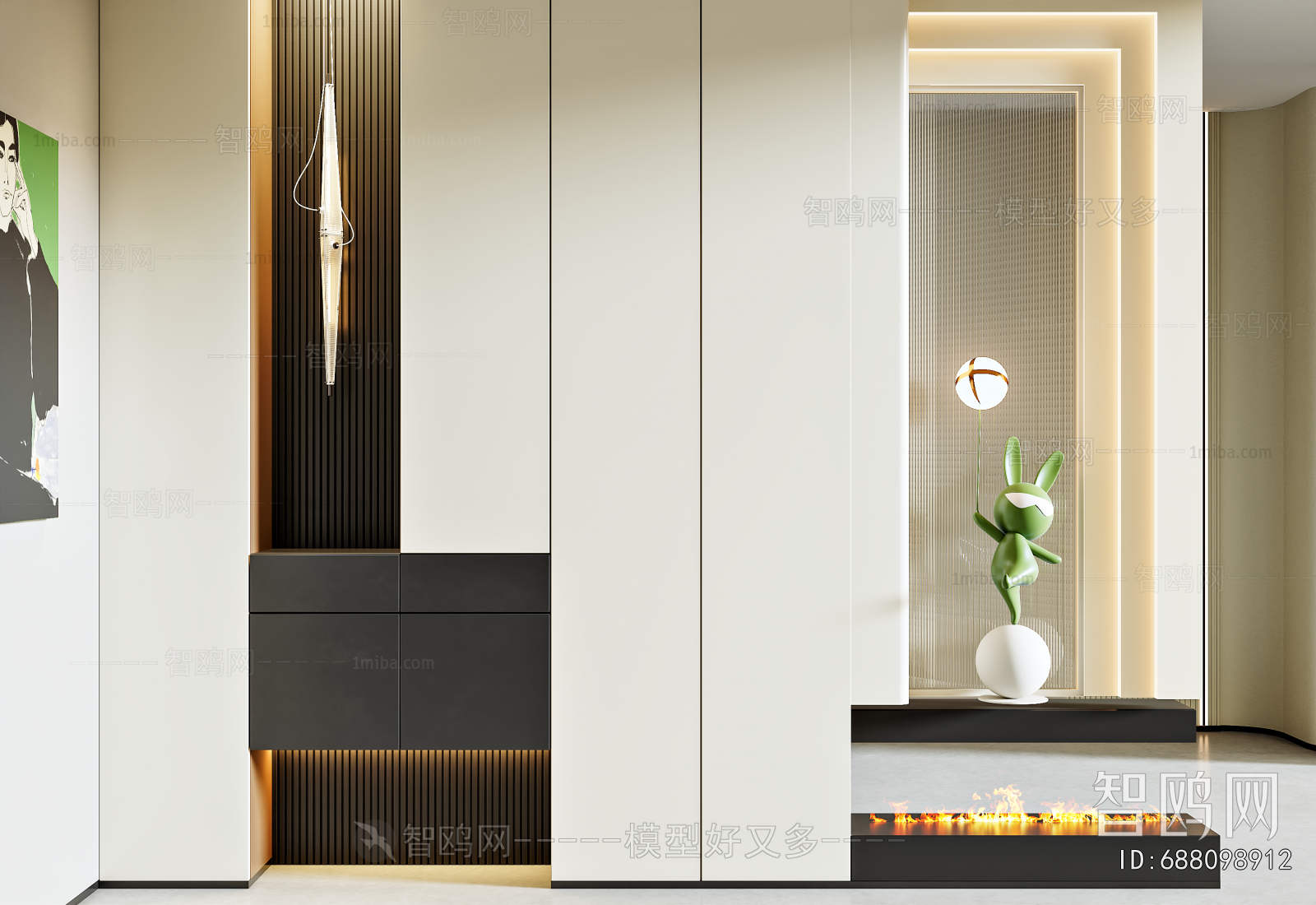 Modern Entrance Cabinet