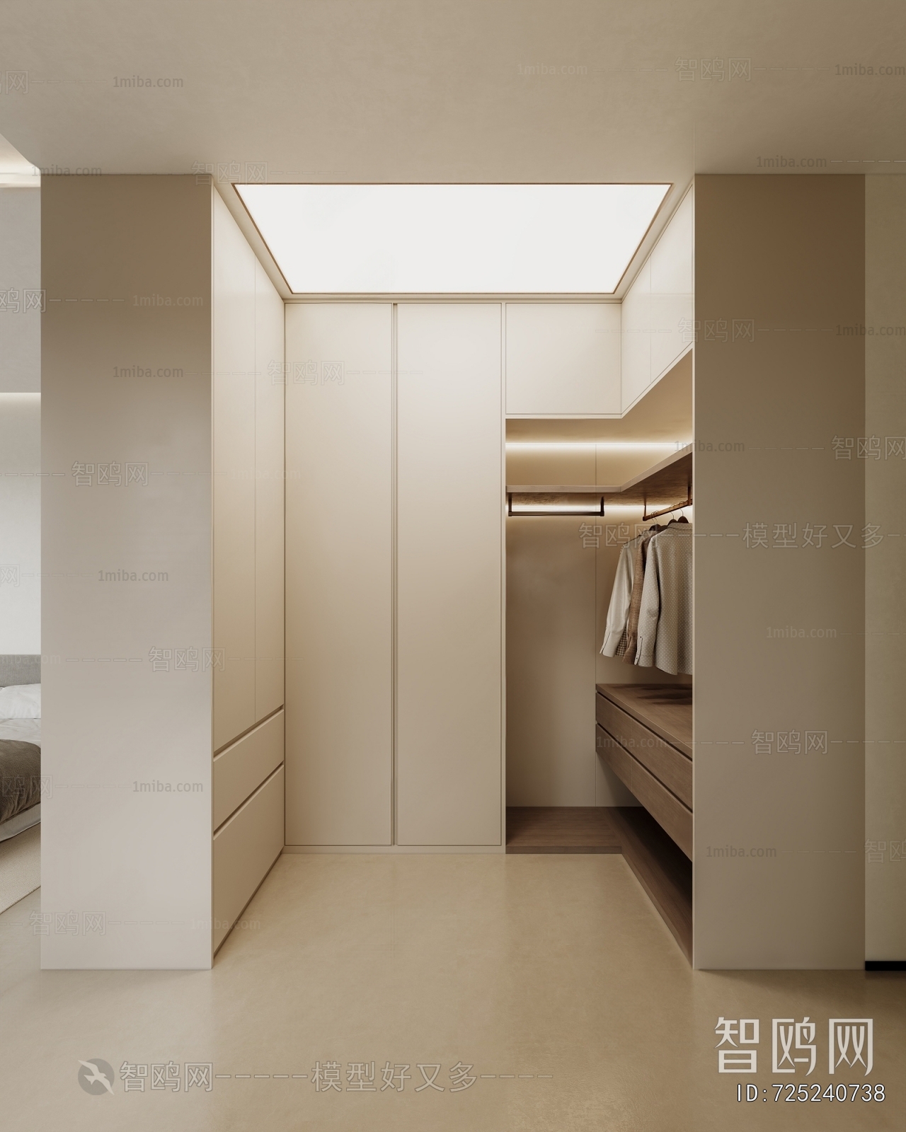 Modern Clothes Storage Area