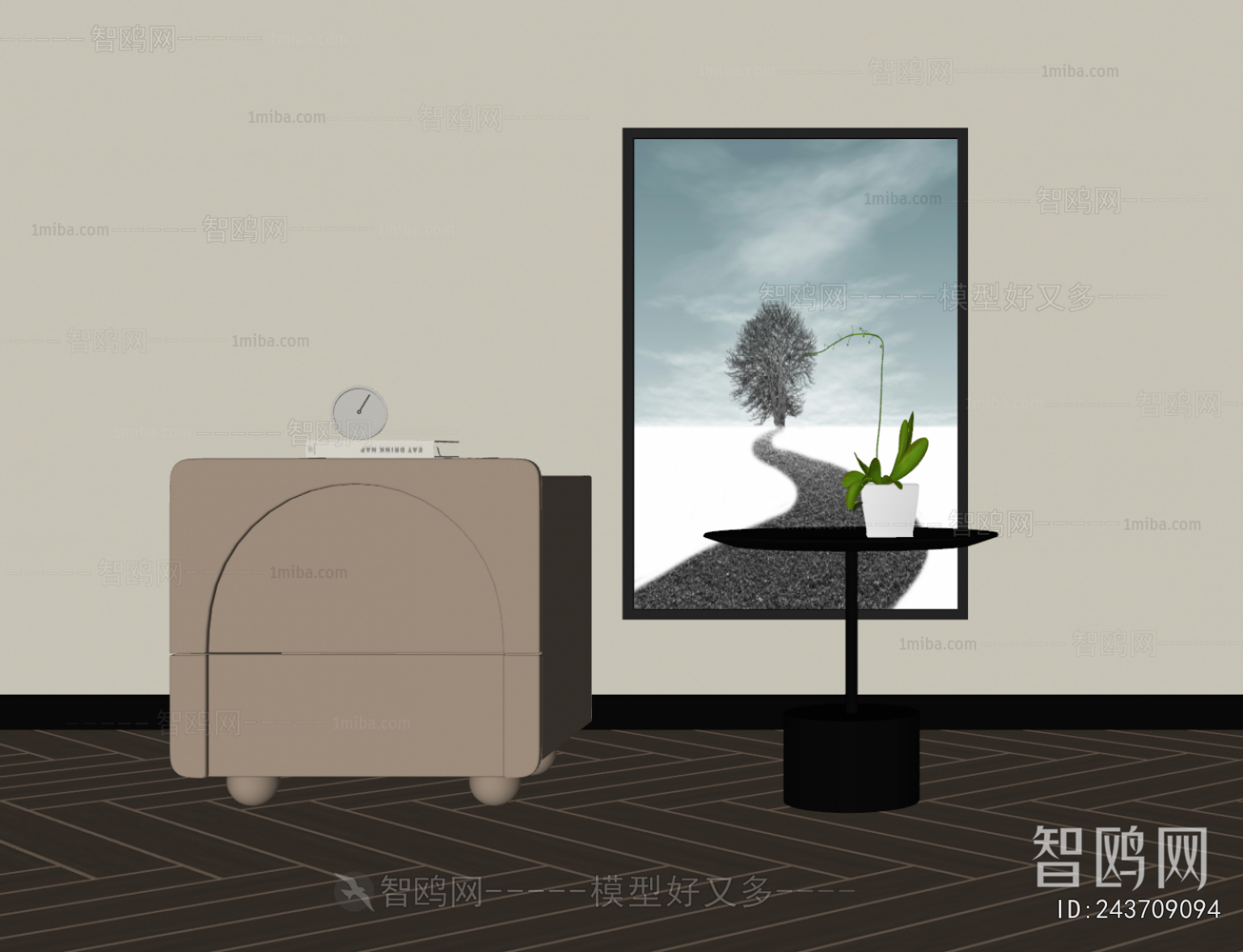 Modern Bedside Cupboard