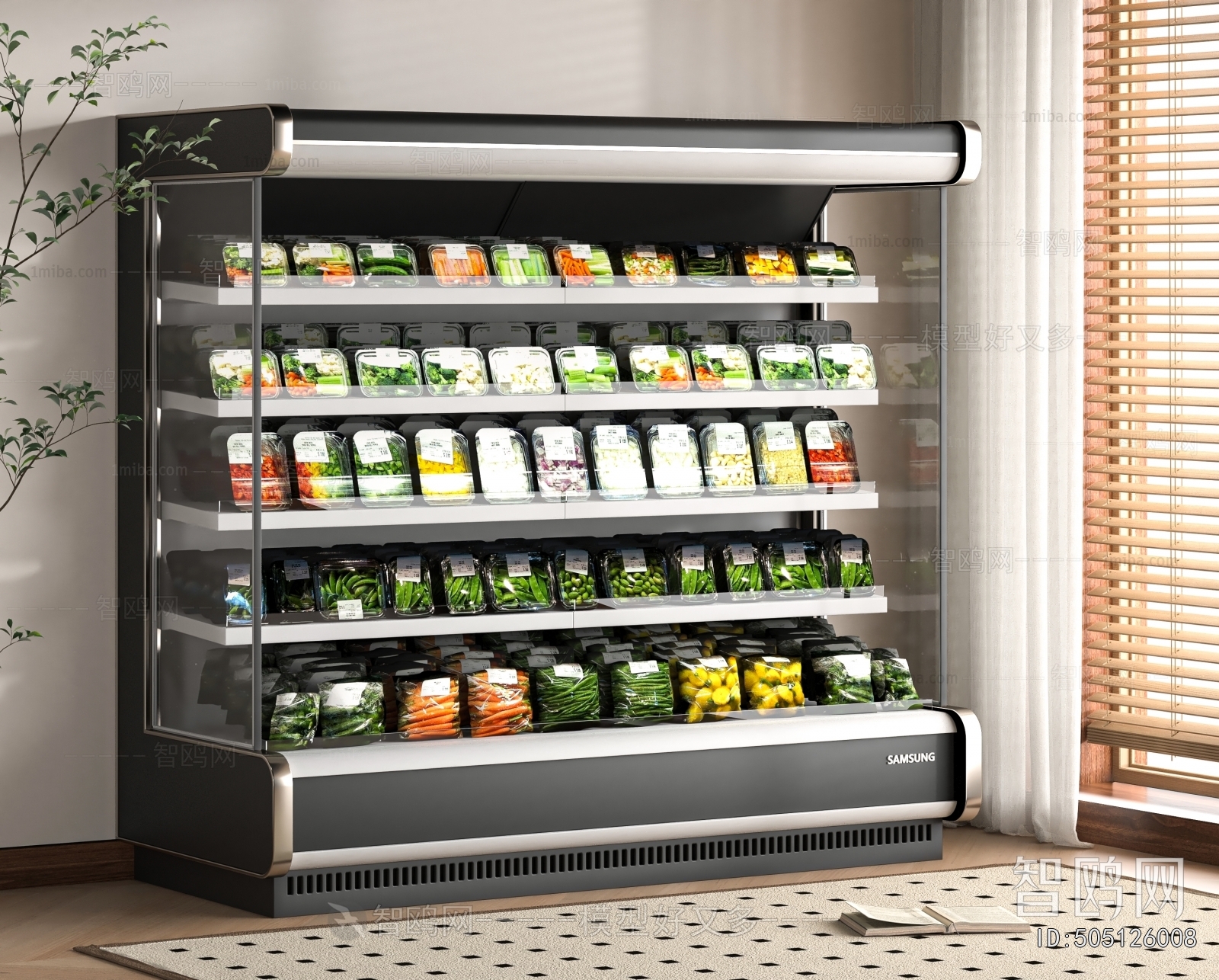 Modern Supermarket Shelf