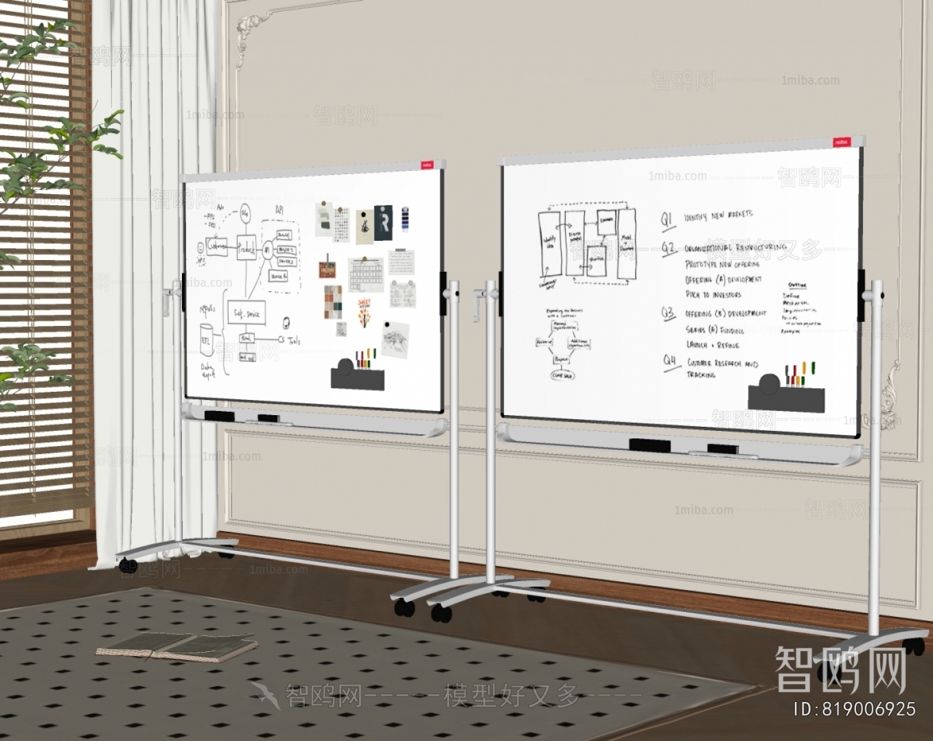 Modern Blackboard/whiteboard