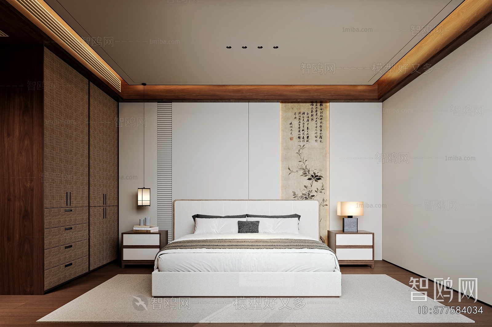 New Chinese Style Bedroom
