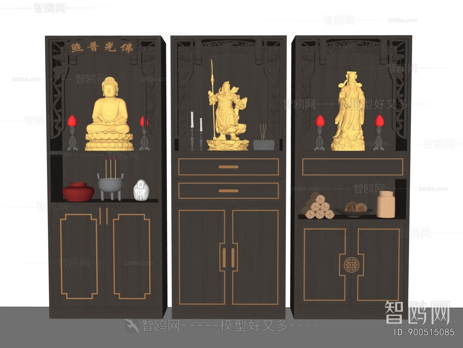 Chinese Style Buddhist Niche