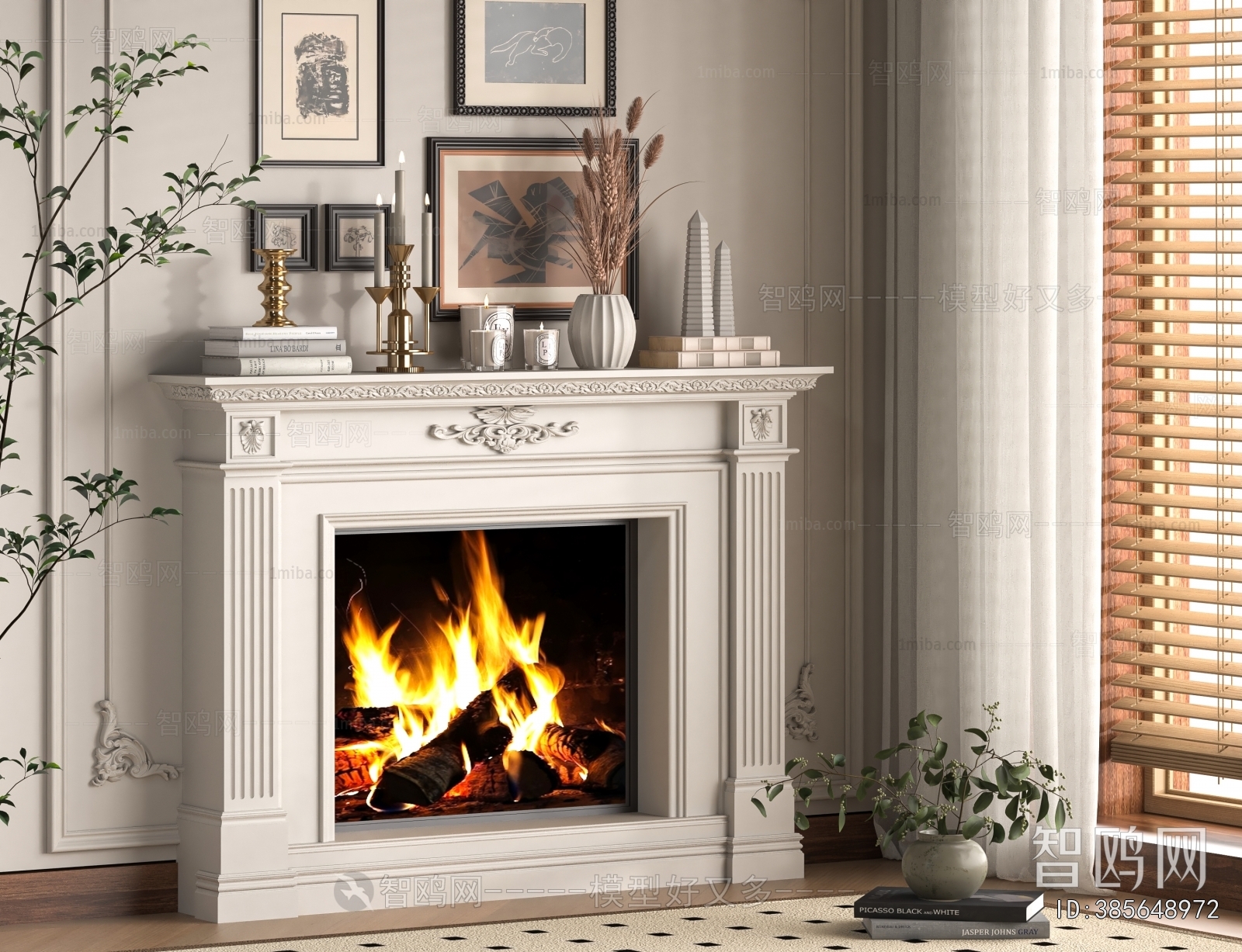 French Style Fireplace