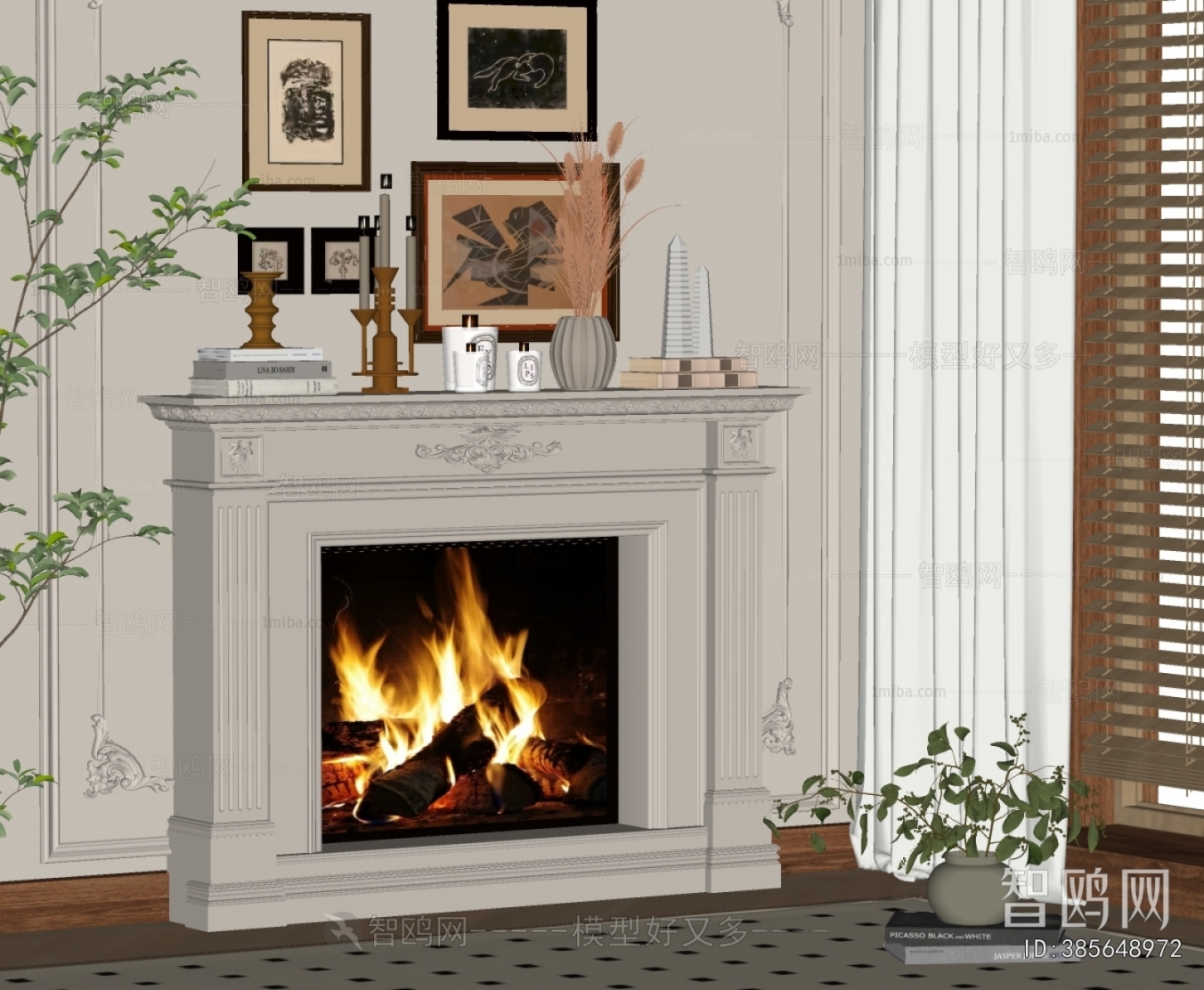 French Style Fireplace