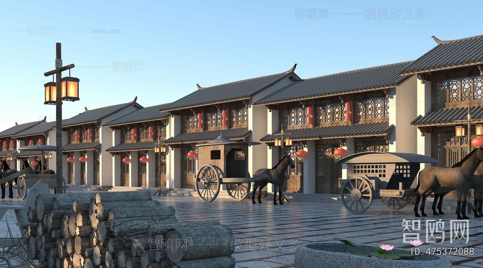 Chinese Style Commercial Street