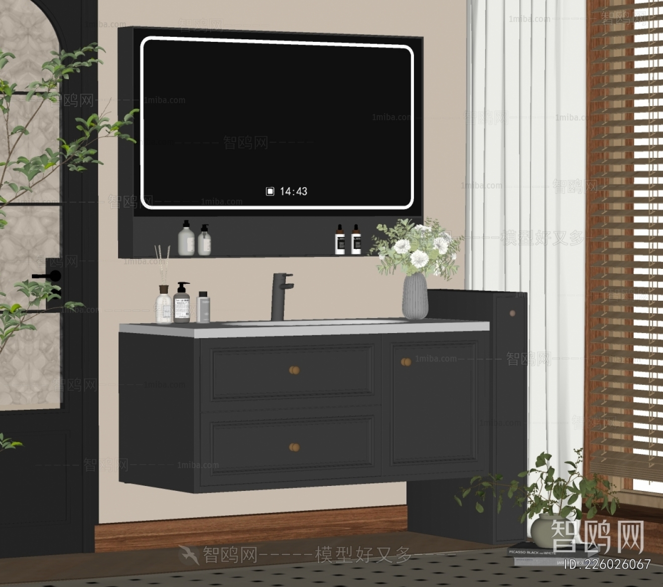 French Style Bathroom Cabinet