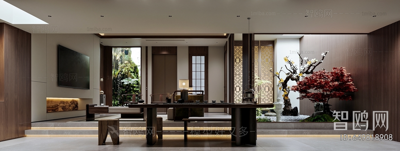 New Chinese Style A Living Room