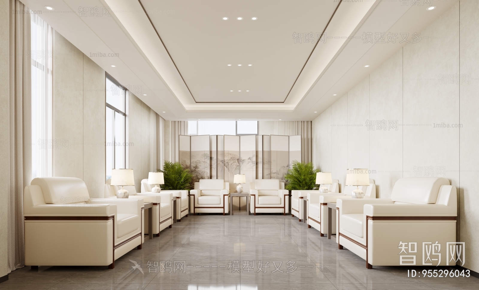 New Chinese Style Reception Room