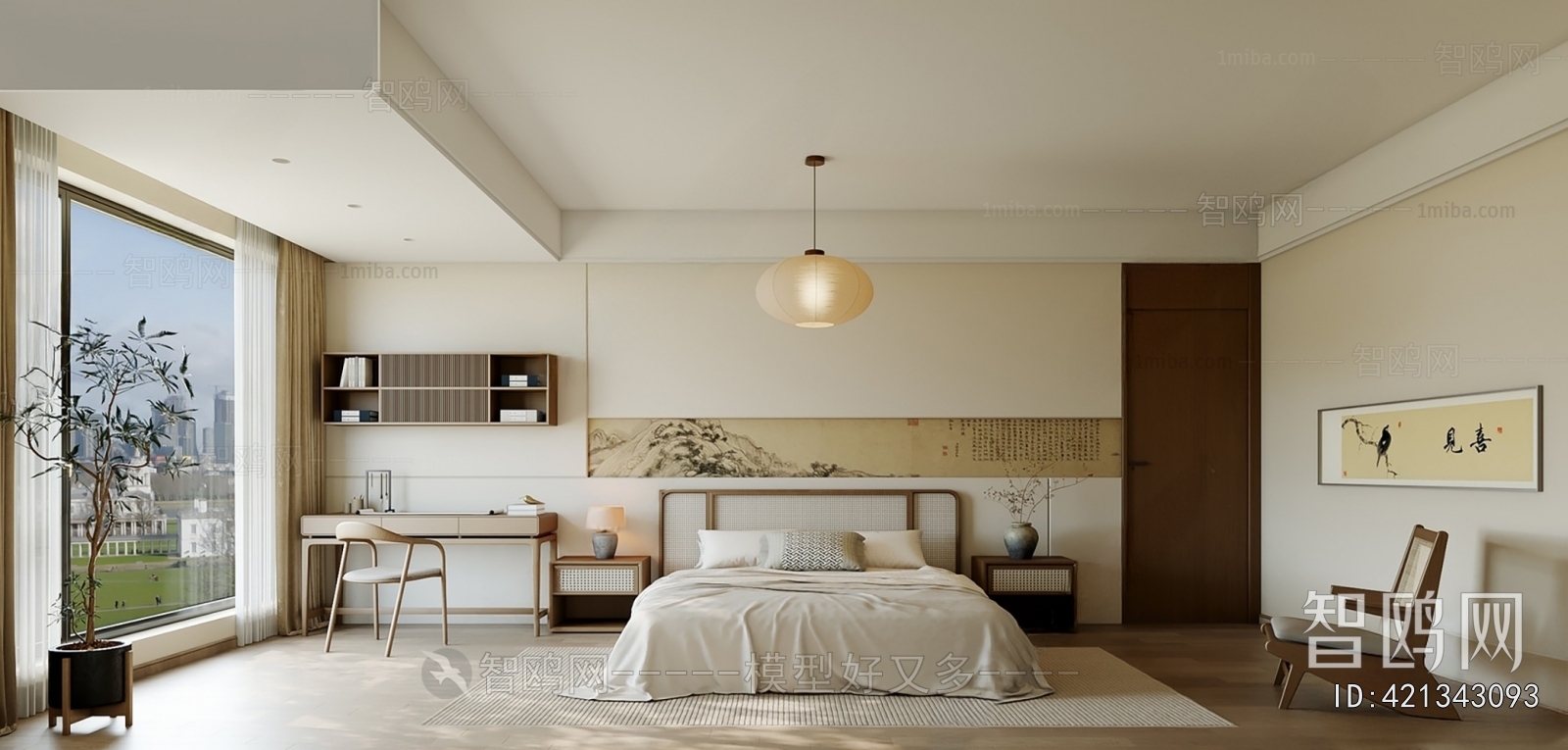 New Chinese Style Bedroom