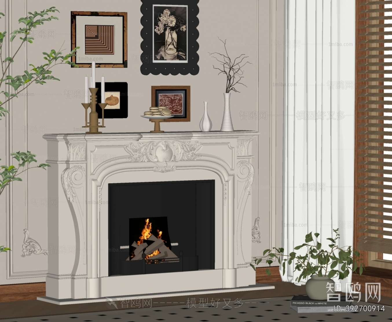 French Style Fireplace