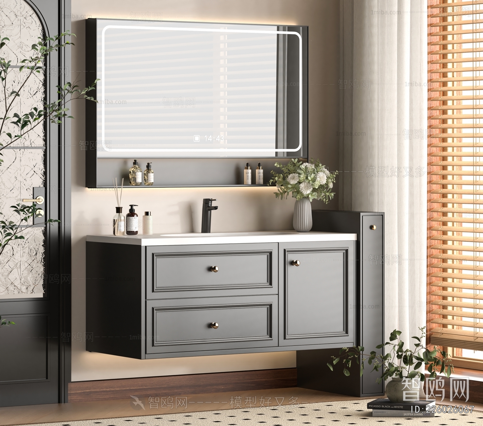 French Style Bathroom Cabinet