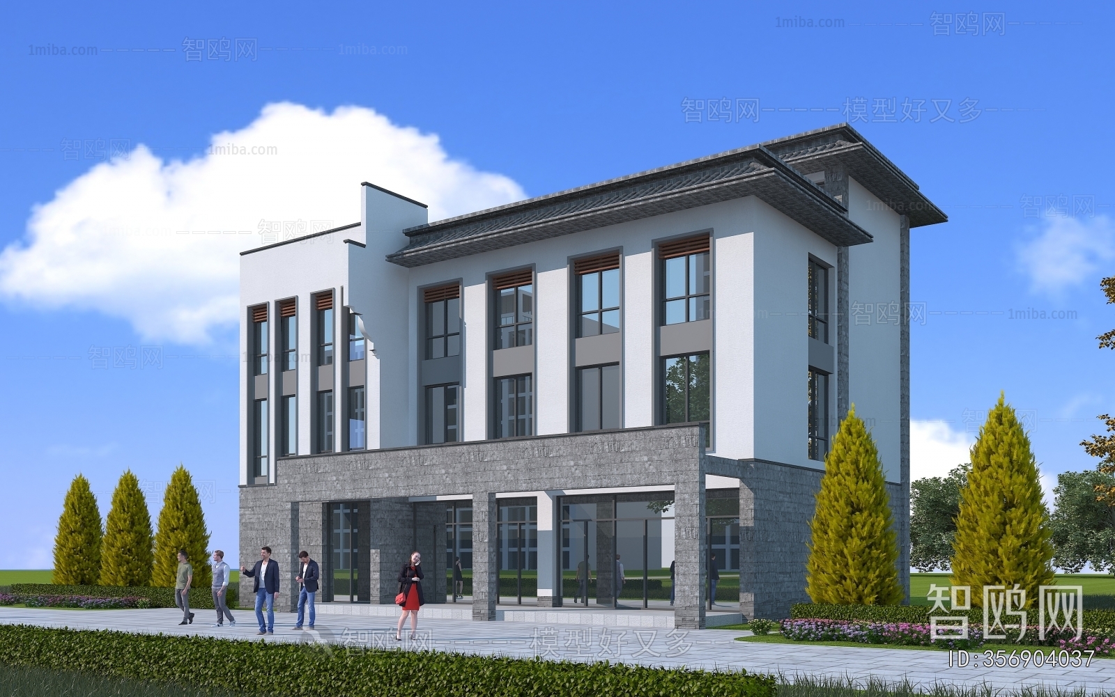 Chinese Style Public Building