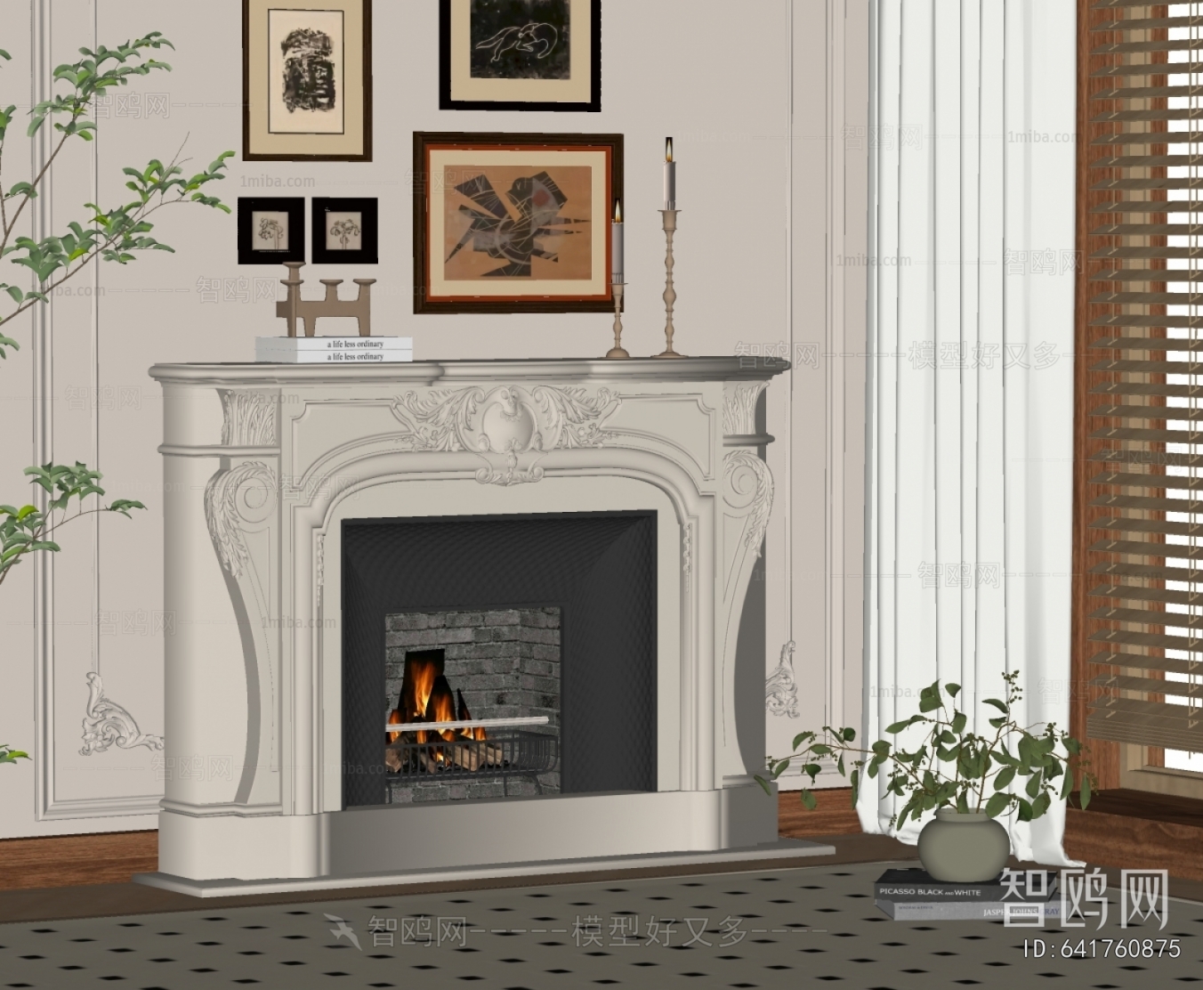 French Style Fireplace
