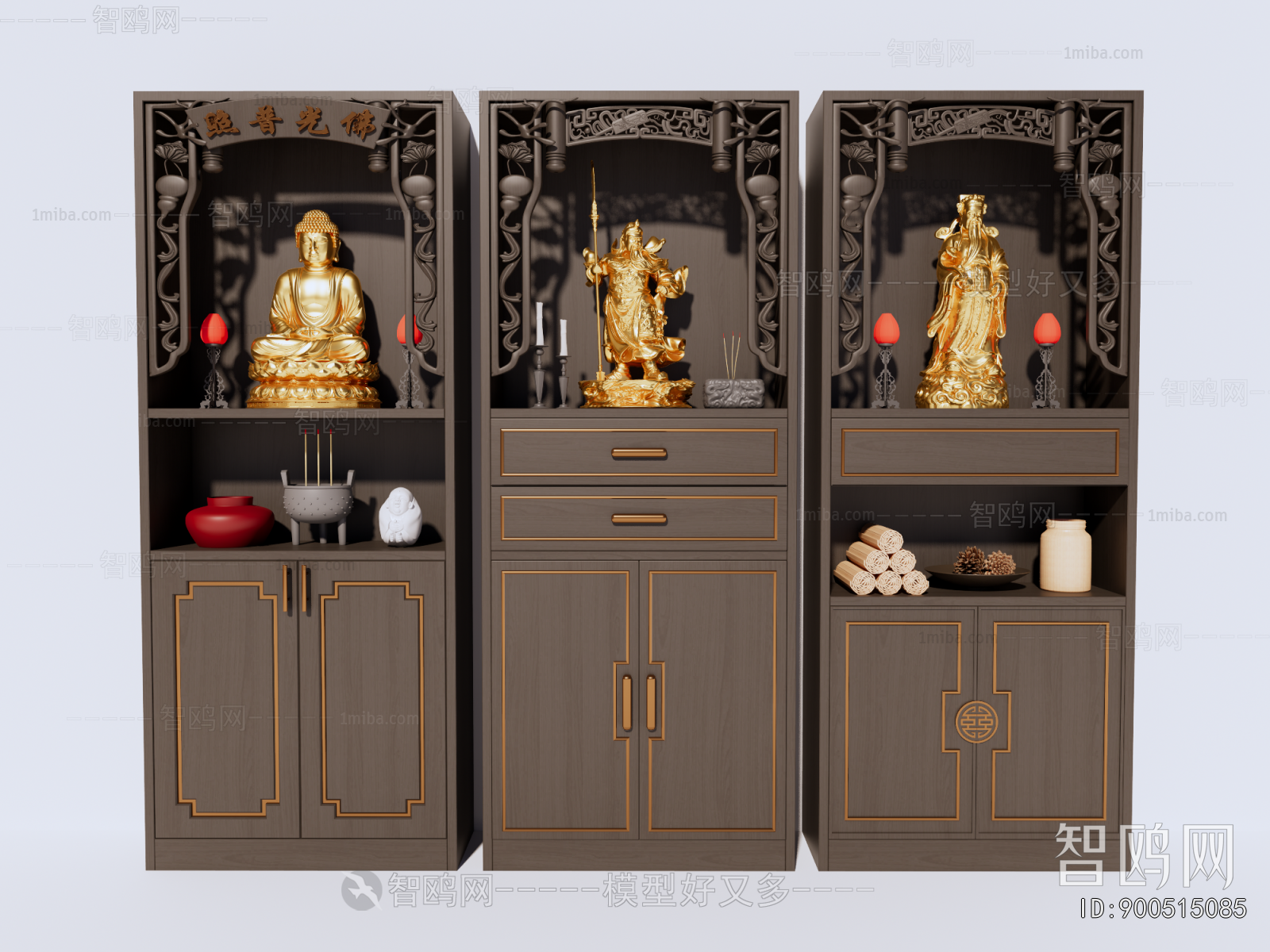 Chinese Style Buddhist Niche