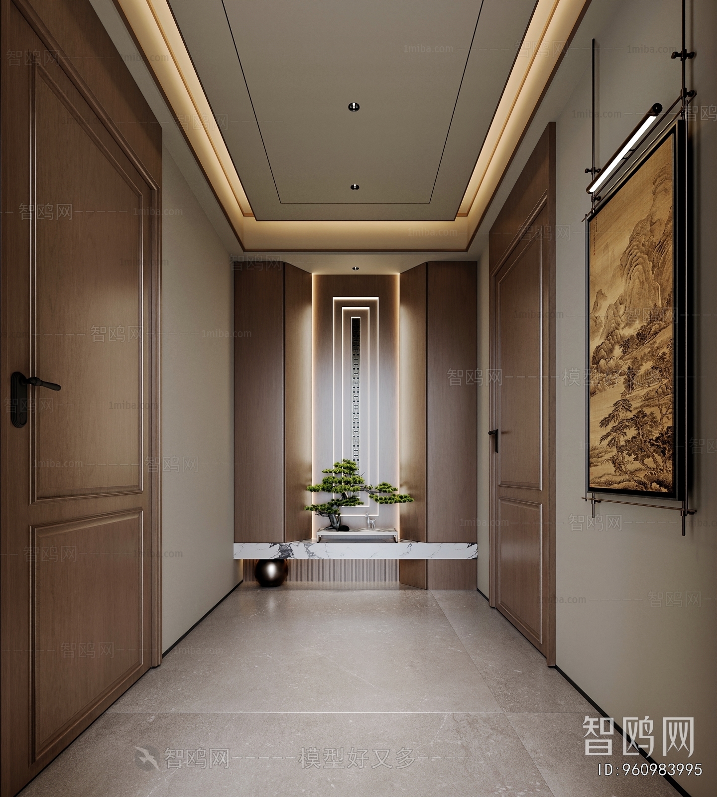 New Chinese Style Hallway