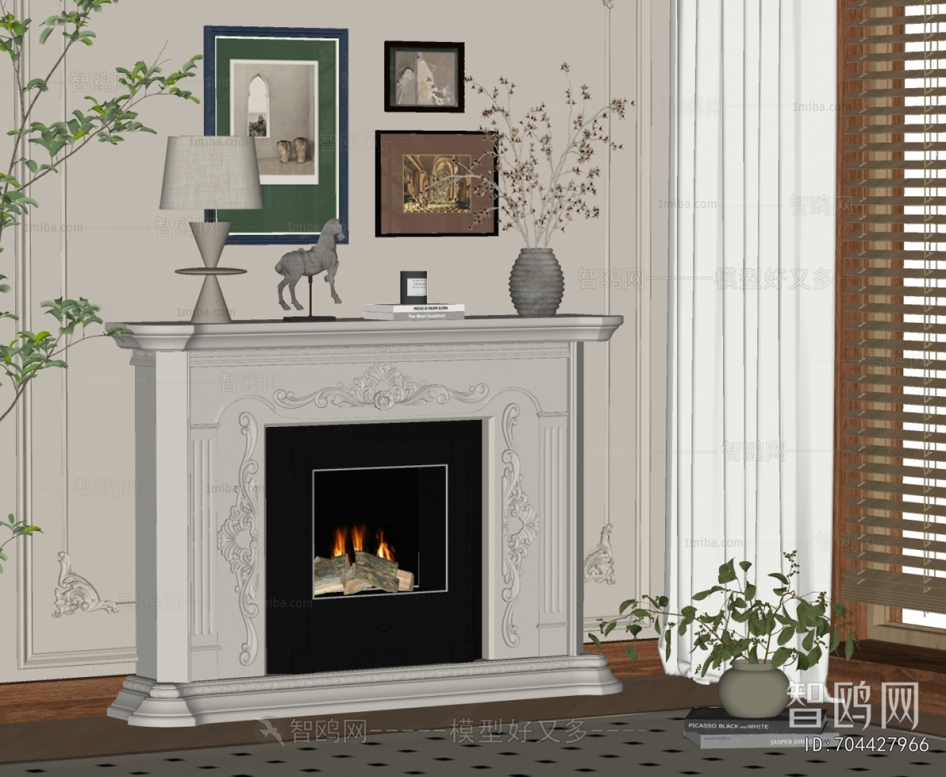 French Style Fireplace