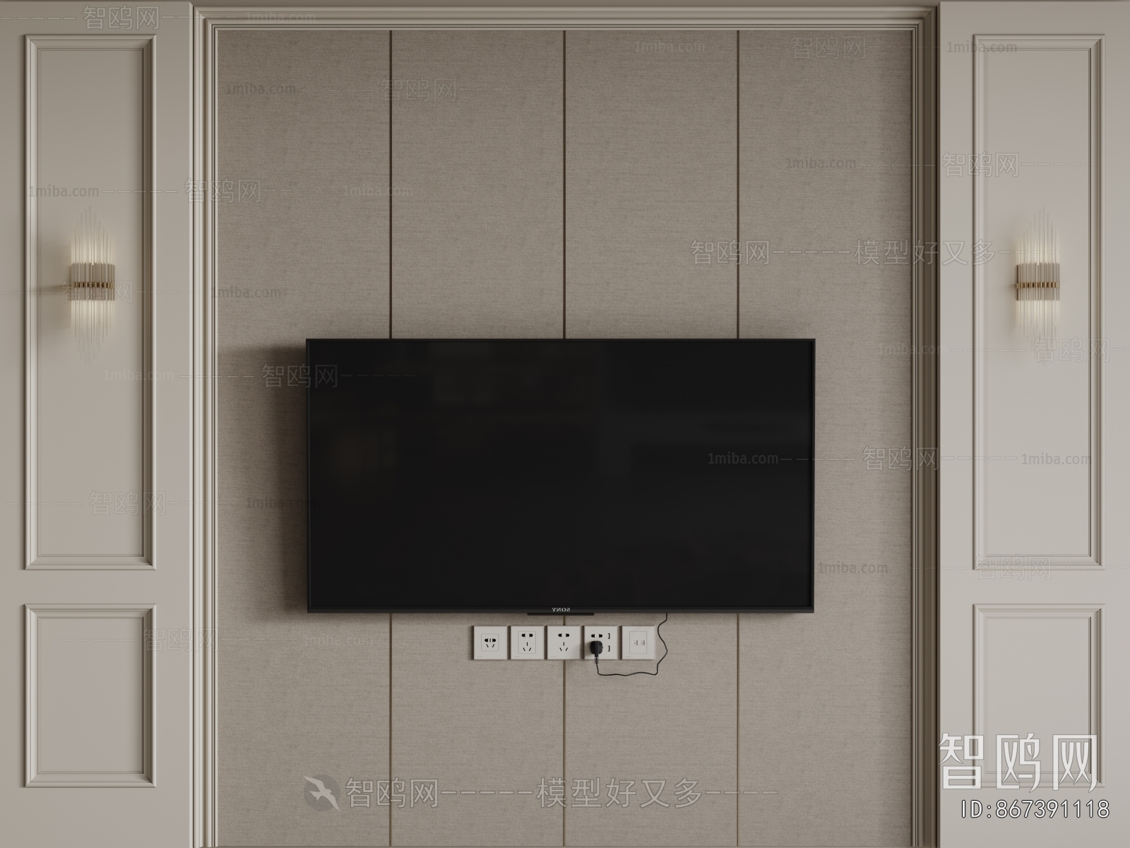 French Style TV Wall