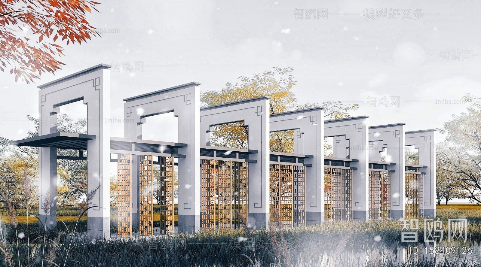 New Chinese Style Gallery Frame