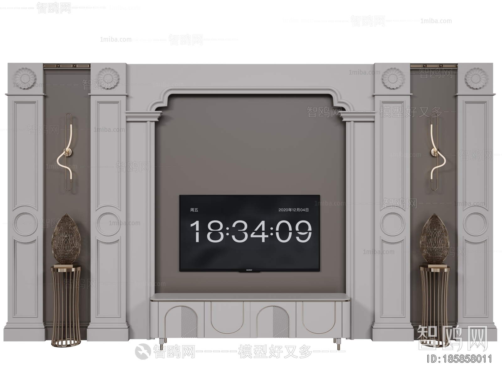 French Style TV Wall