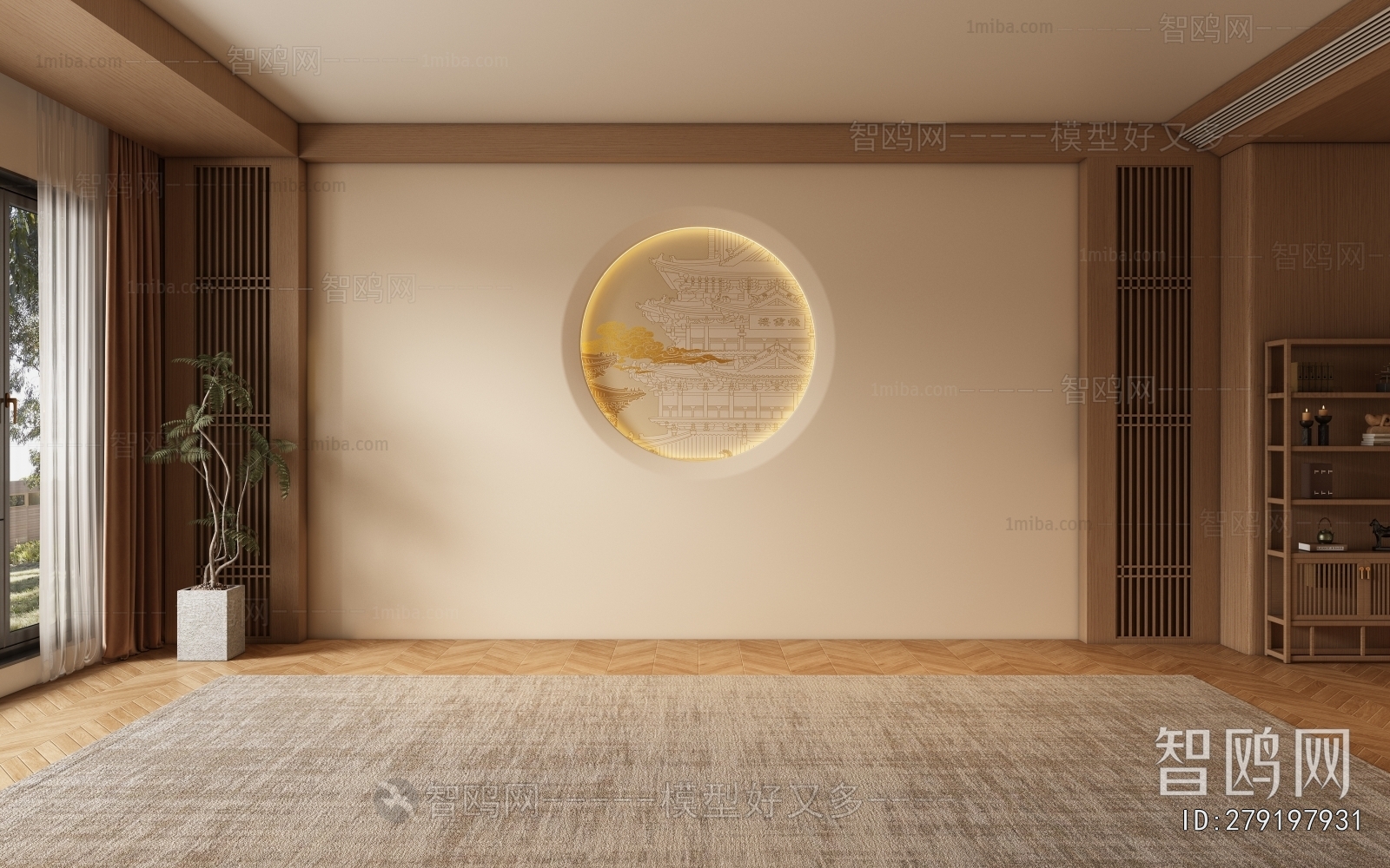 New Chinese Style TV Wall