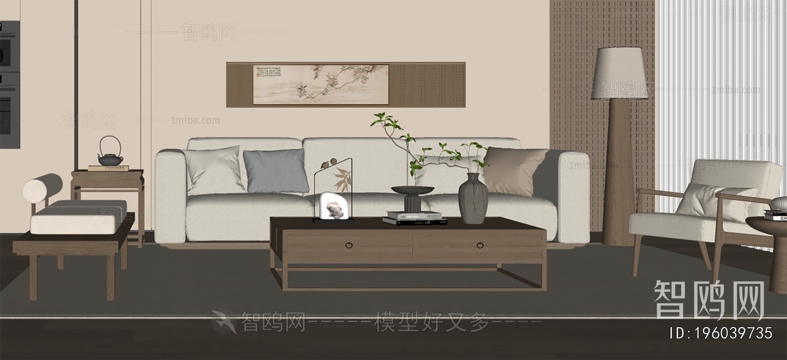 New Chinese Style Sofa Combination