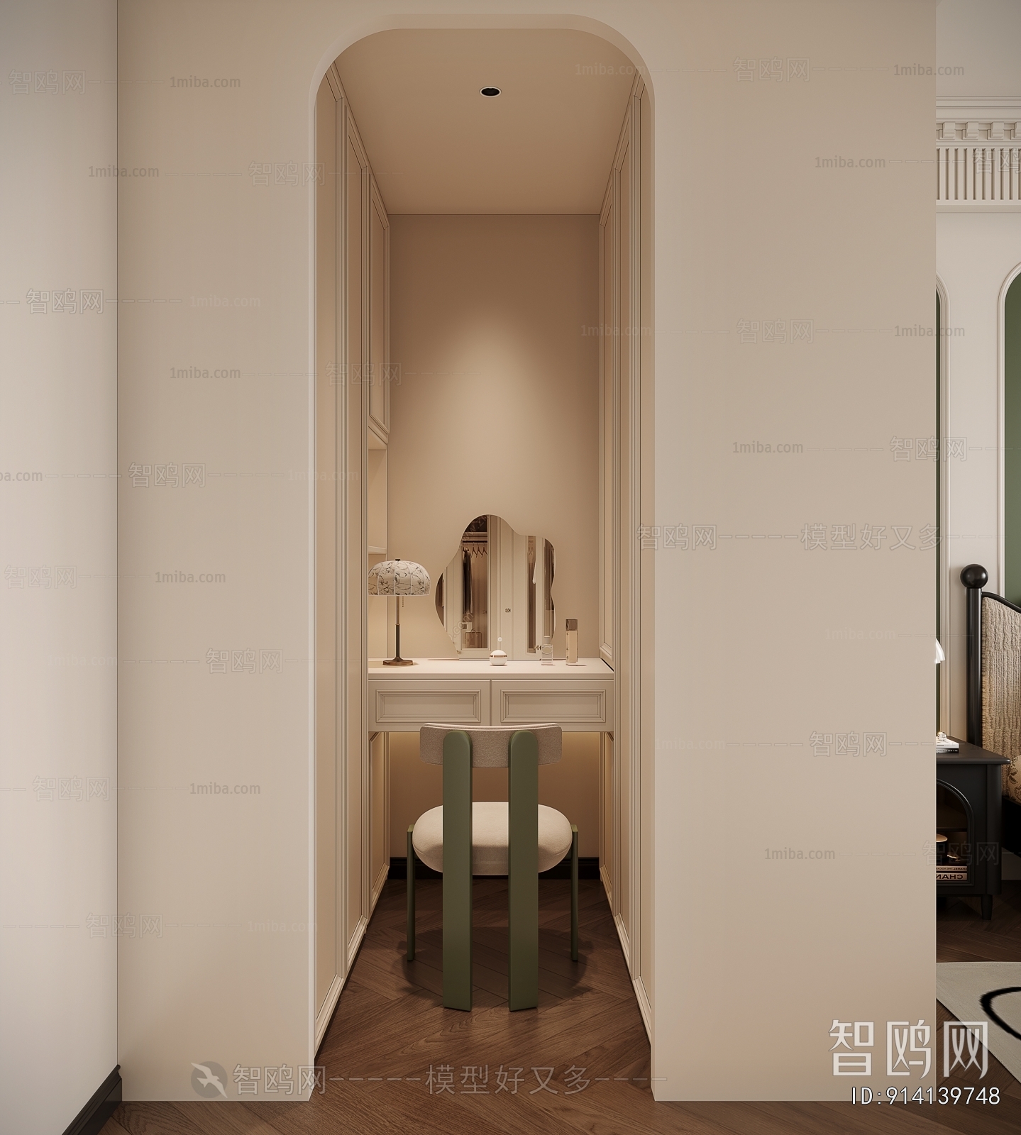 French Style Clothes Storage Area