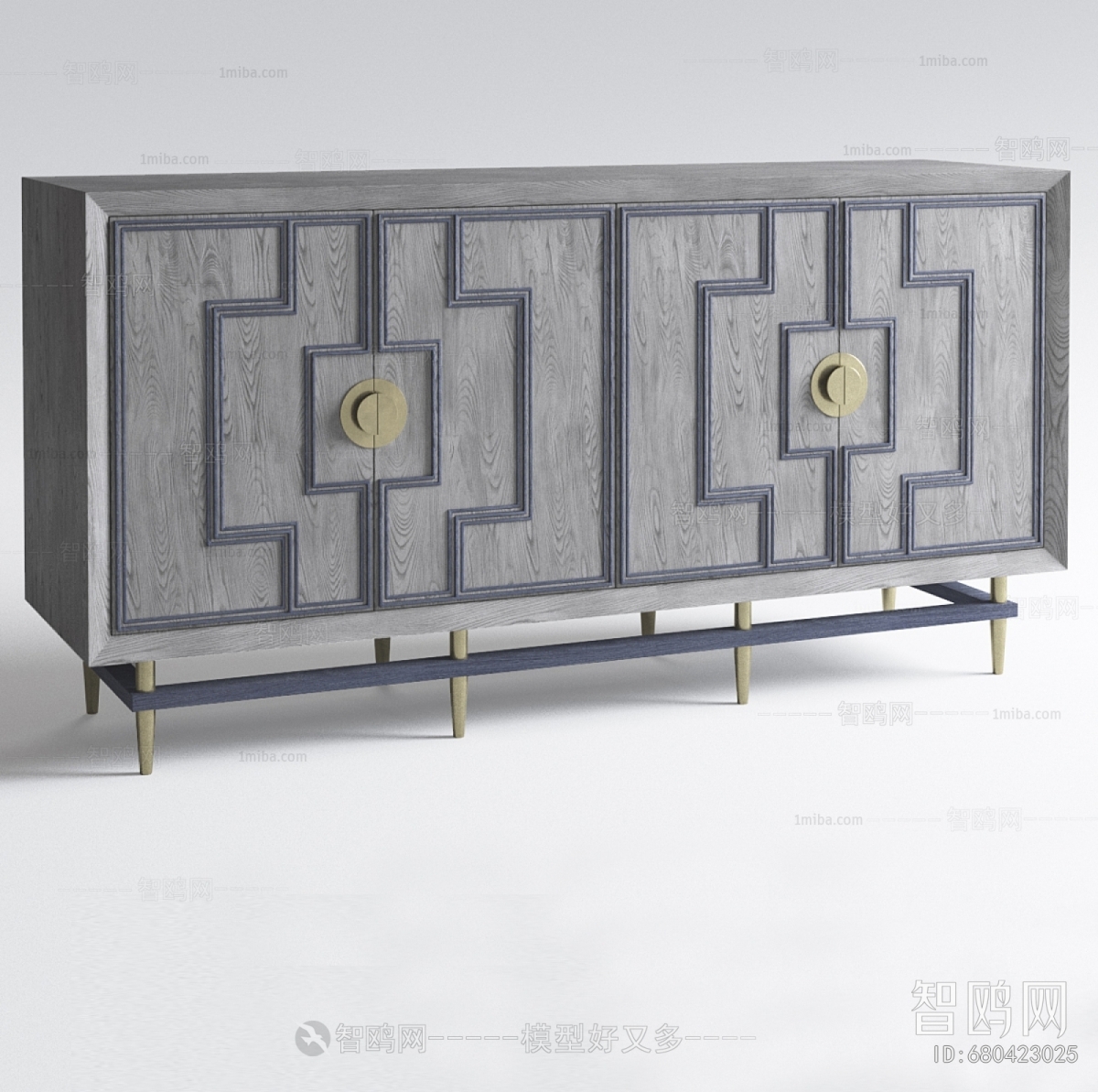 New Chinese Style Side Cabinet