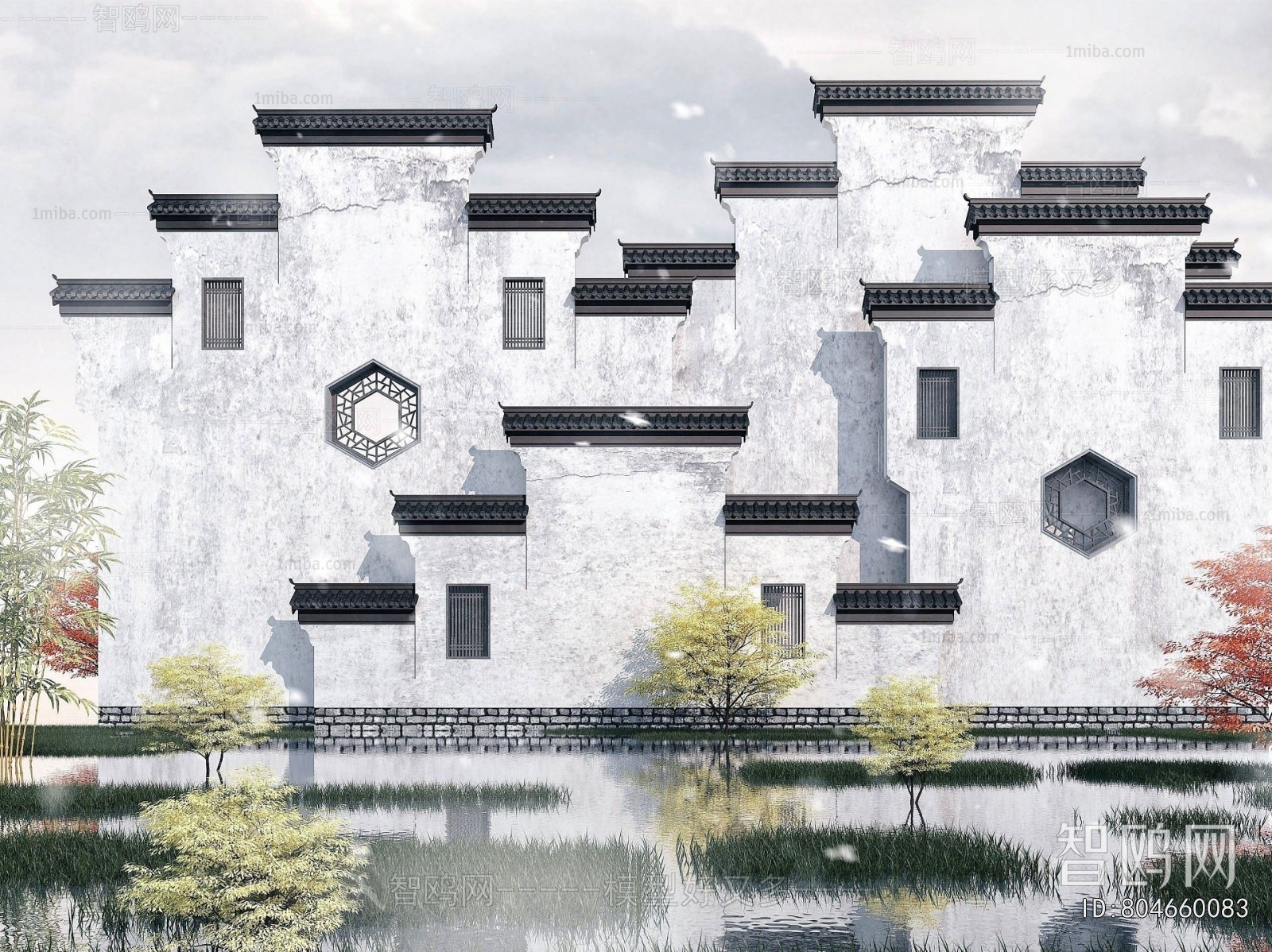 Chinese Style Landscape Wall