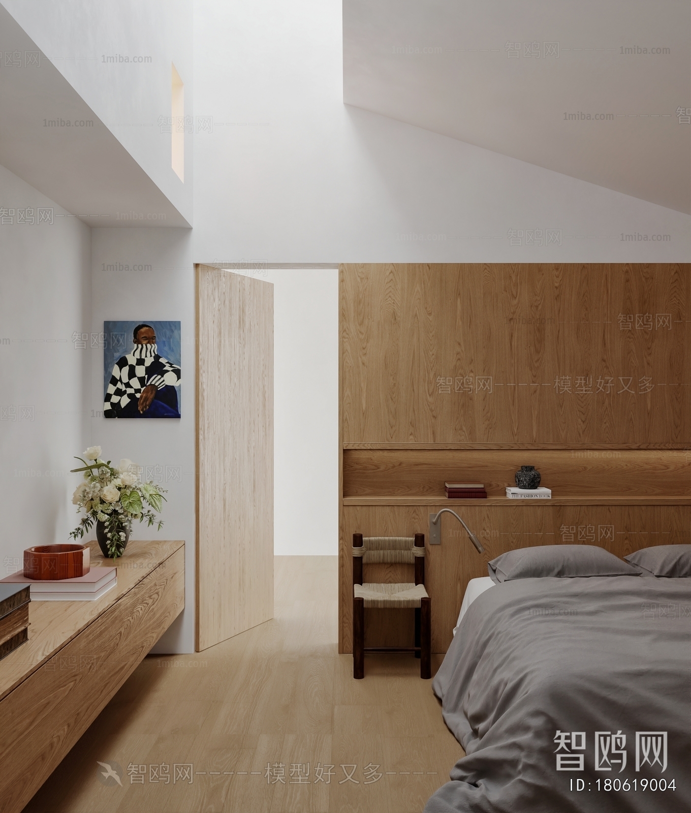 Modern Wabi-sabi Style Bedroom