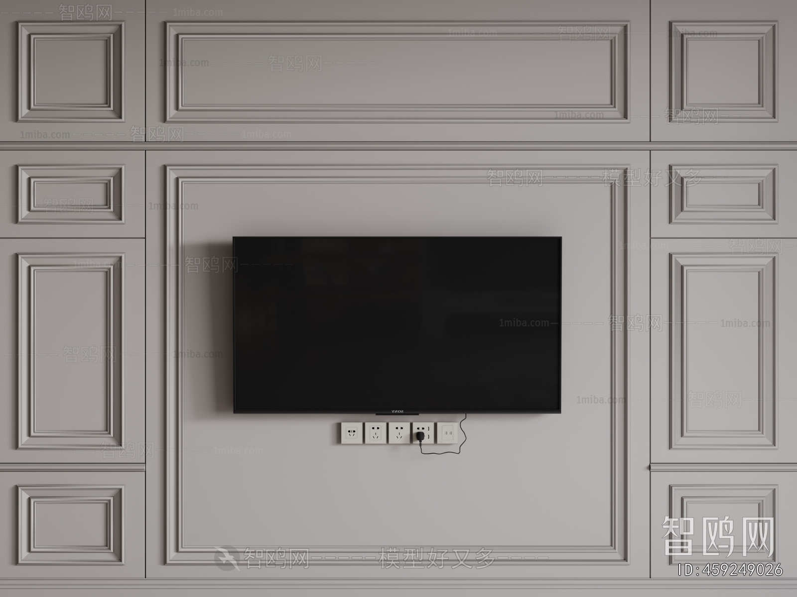 French Style TV Wall