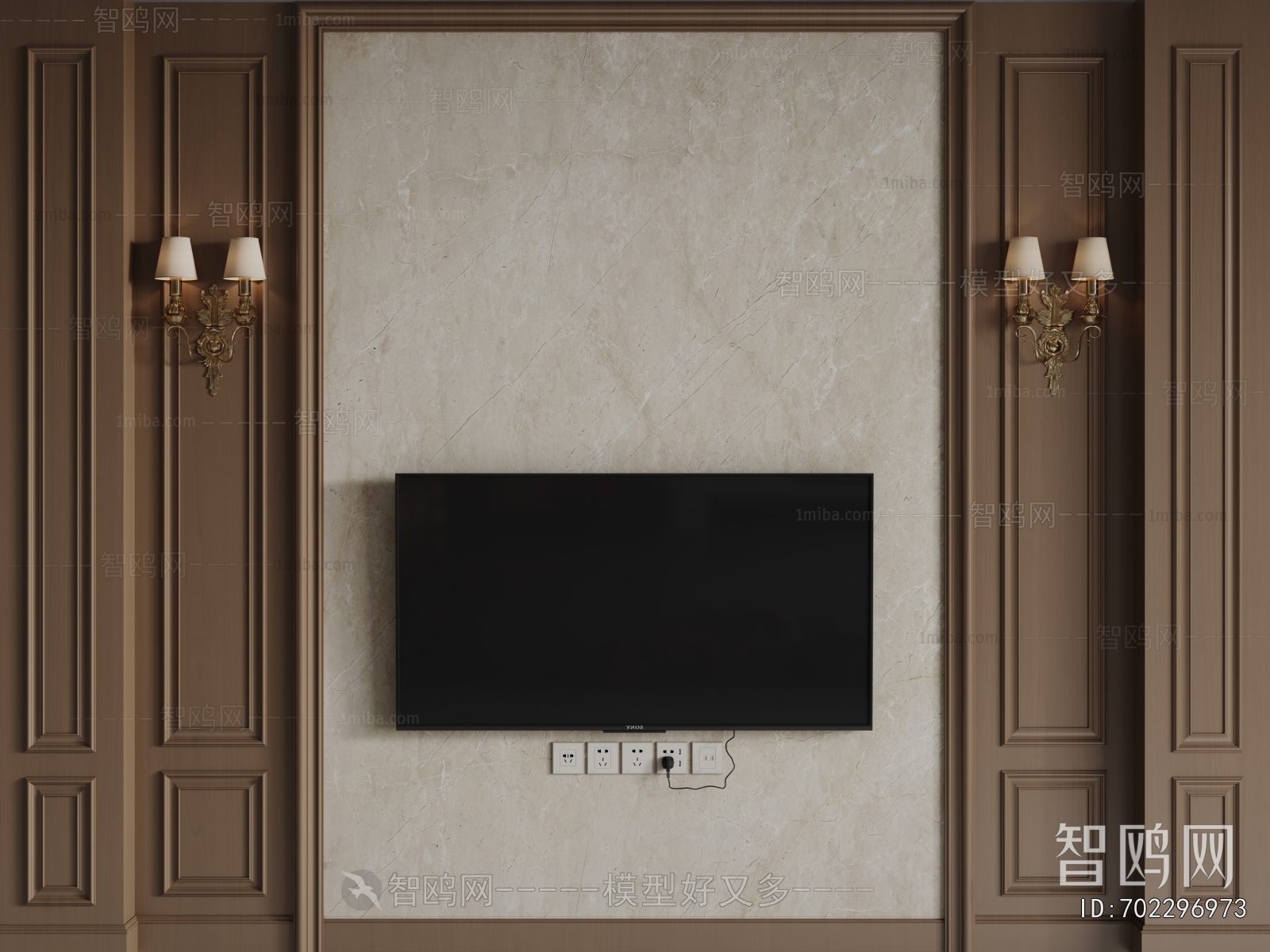 French Style TV Wall