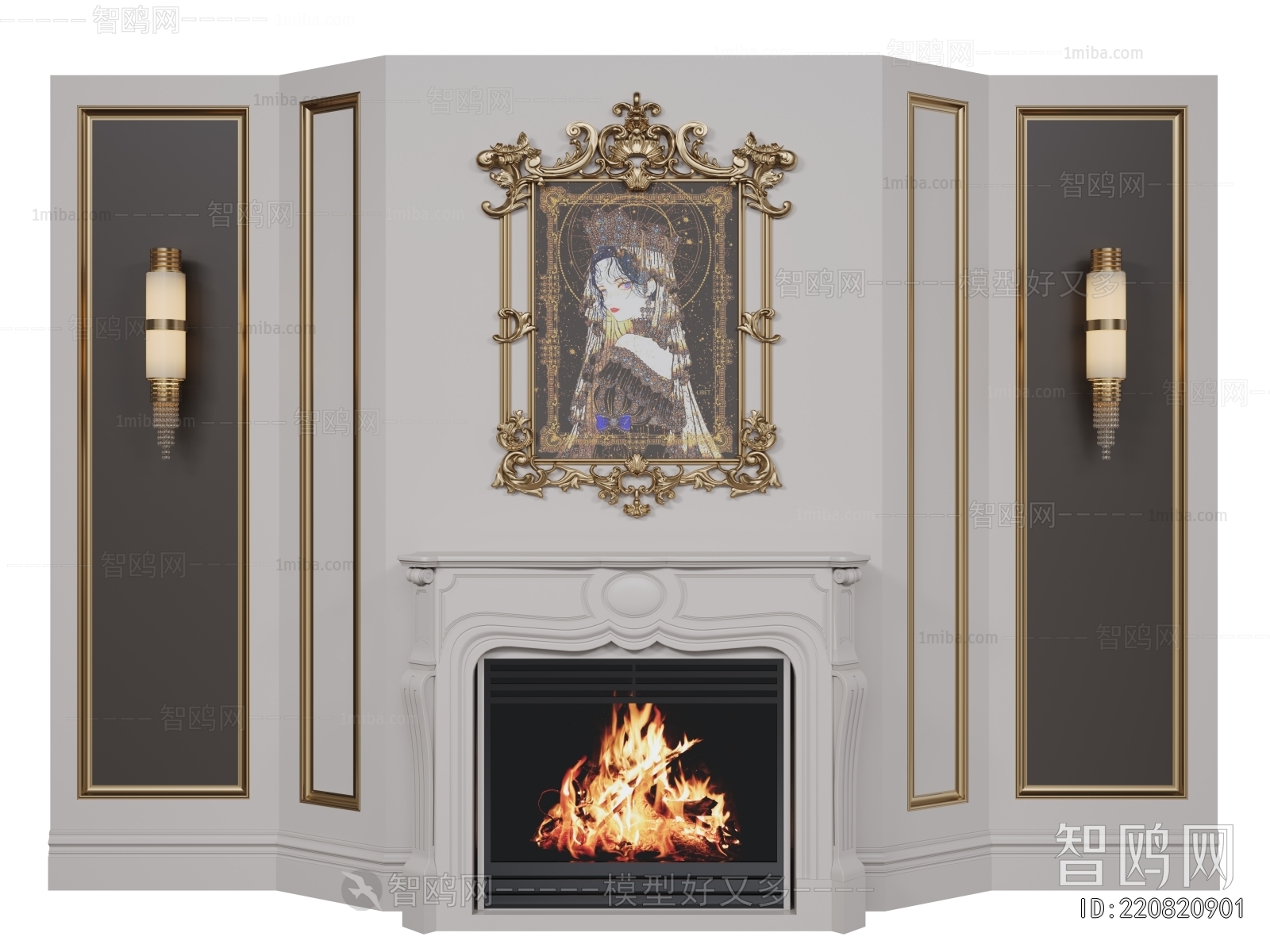 French Style Fireplace
