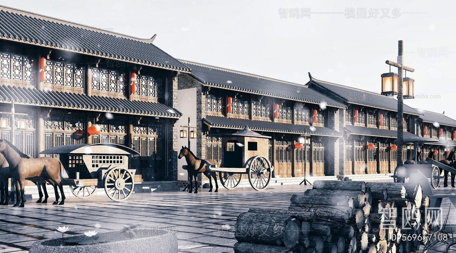 Chinese Style Commercial Street
