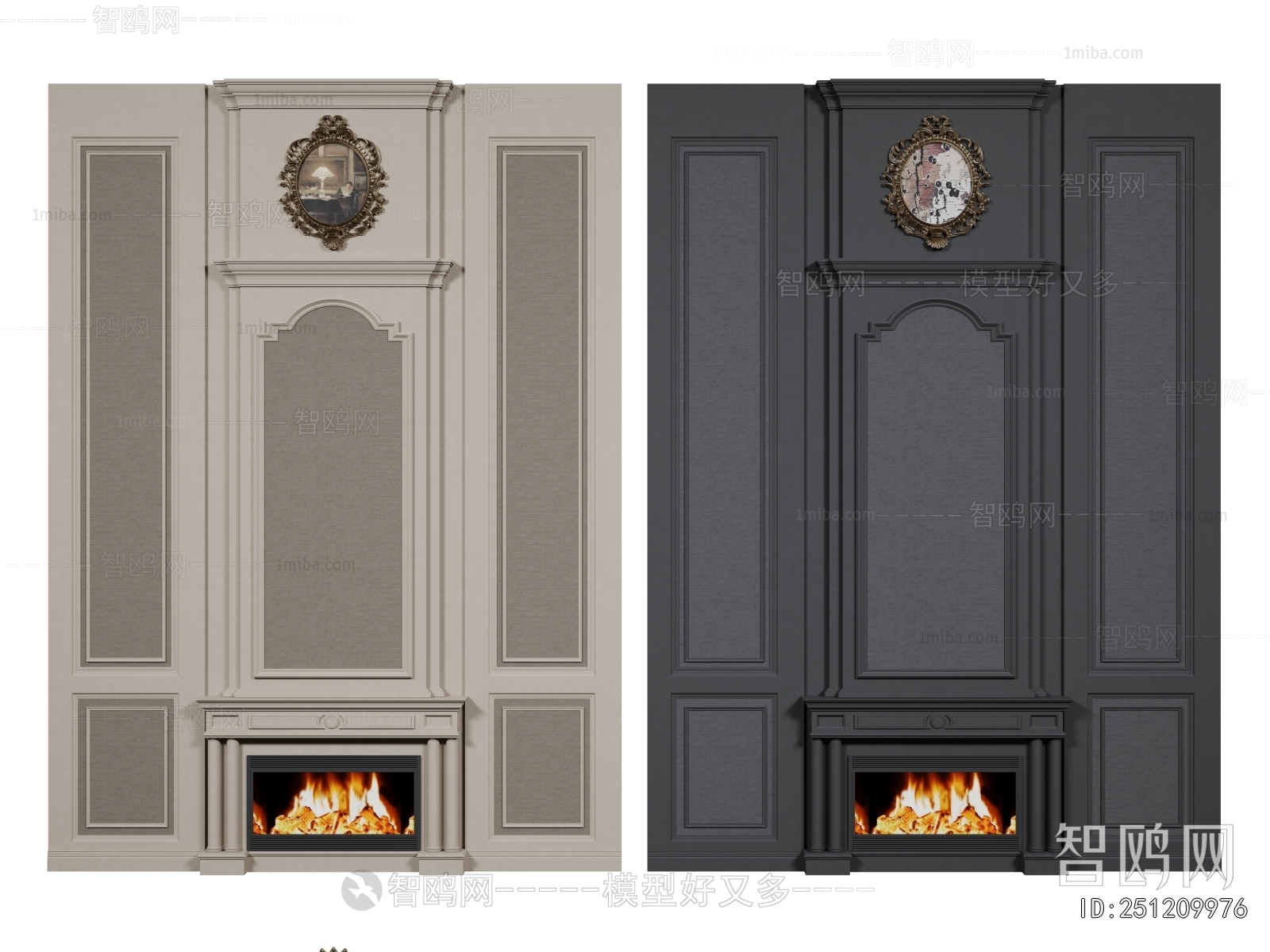 French Style Fireplace