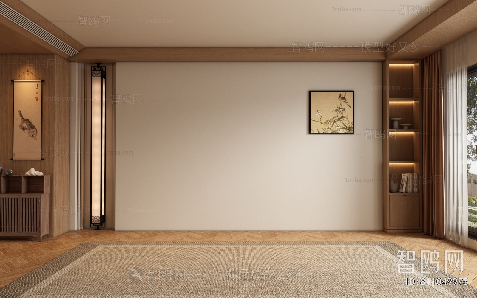 New Chinese Style TV Wall