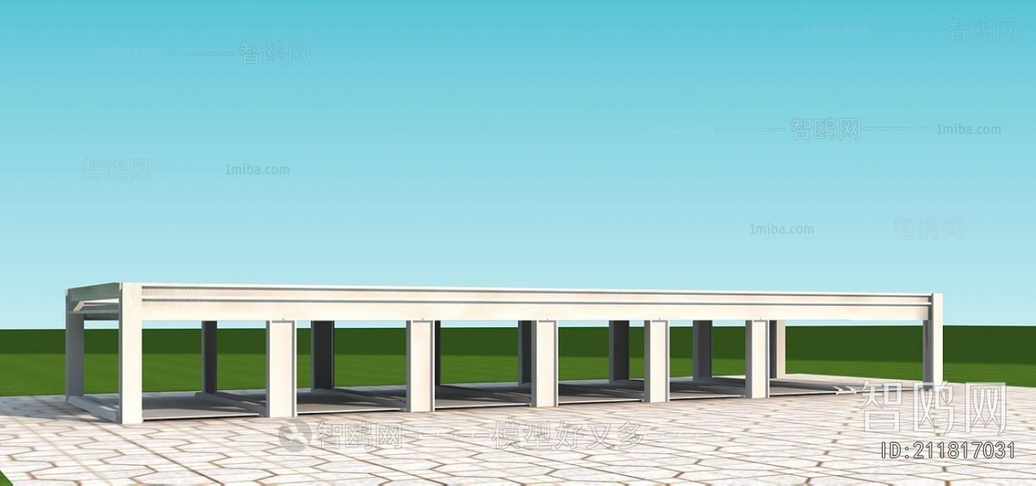 Modern Outdoor Parking Lot