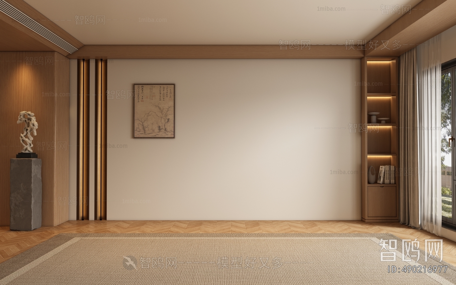 New Chinese Style TV Wall