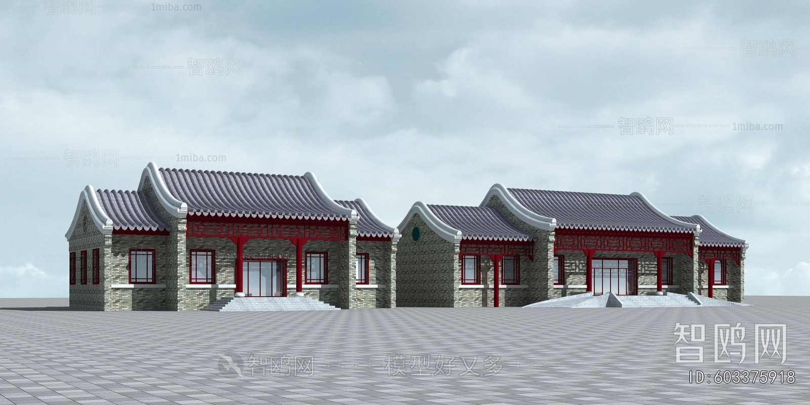 Chinese Style Public Building