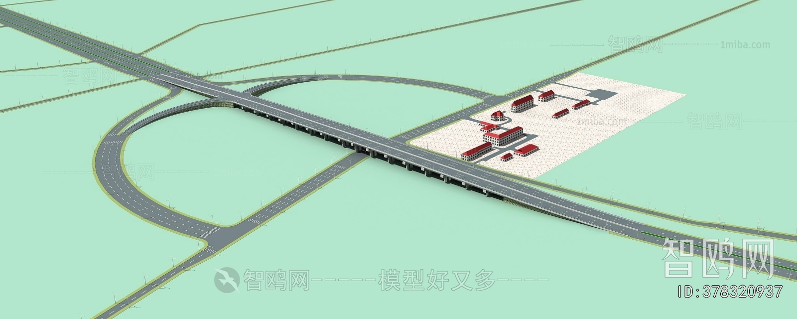 Modern Architectural Bird's-eye View Planning