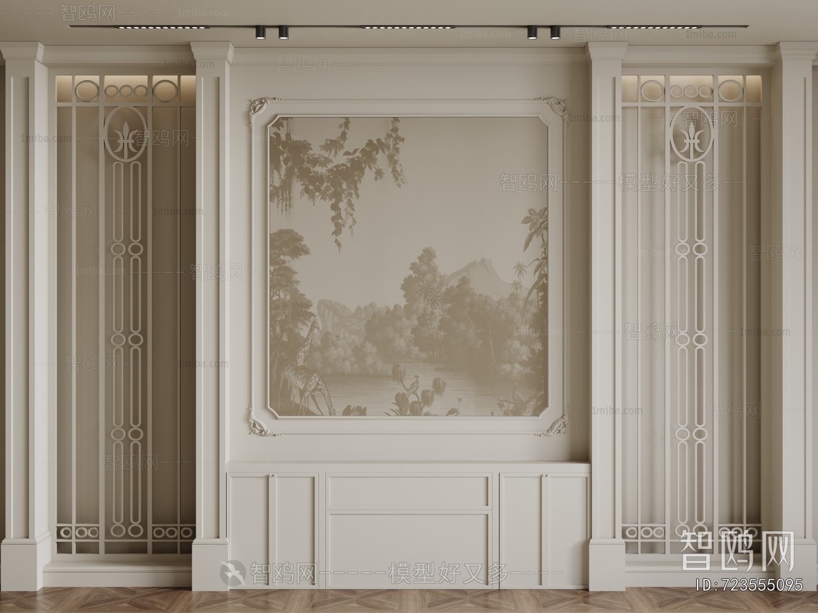 French Style TV Wall