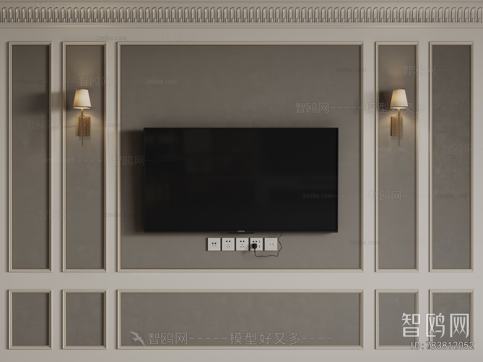 French Style TV Wall